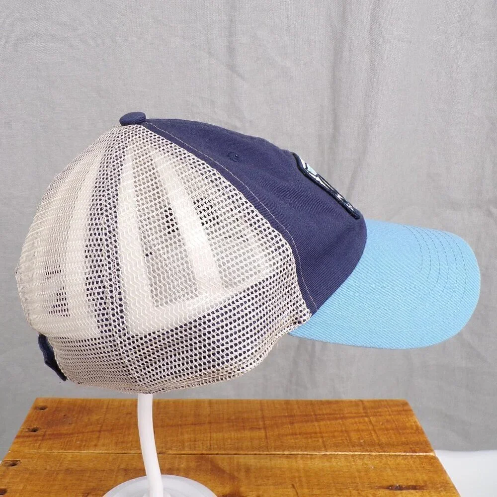 Vineyard Vines 98 Whale Tail Mesh Trucker Blue White Velcro Men's Baseball Hat